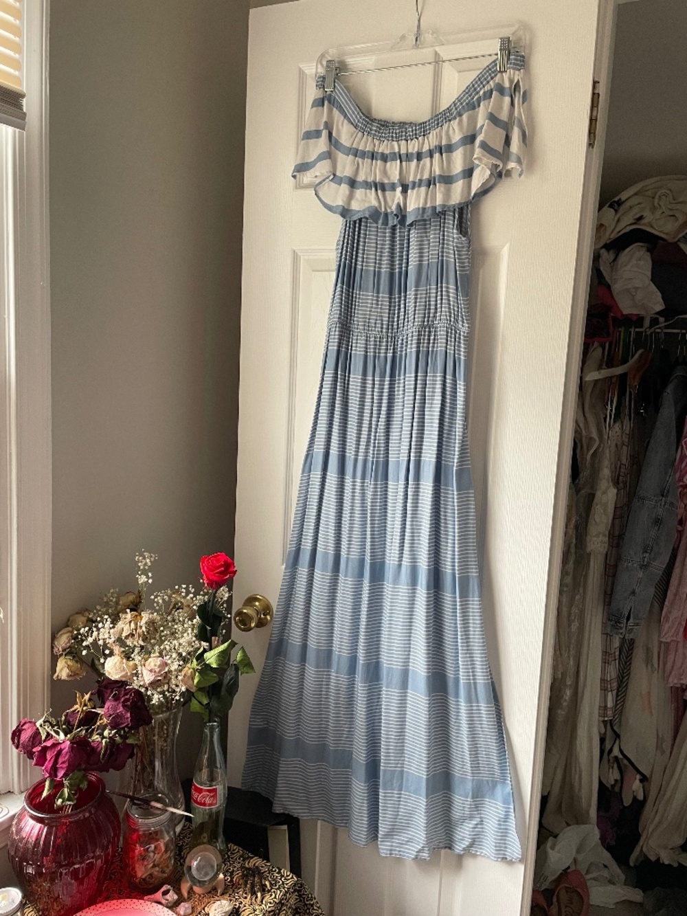 Ocean Drive off shoulder maxi small